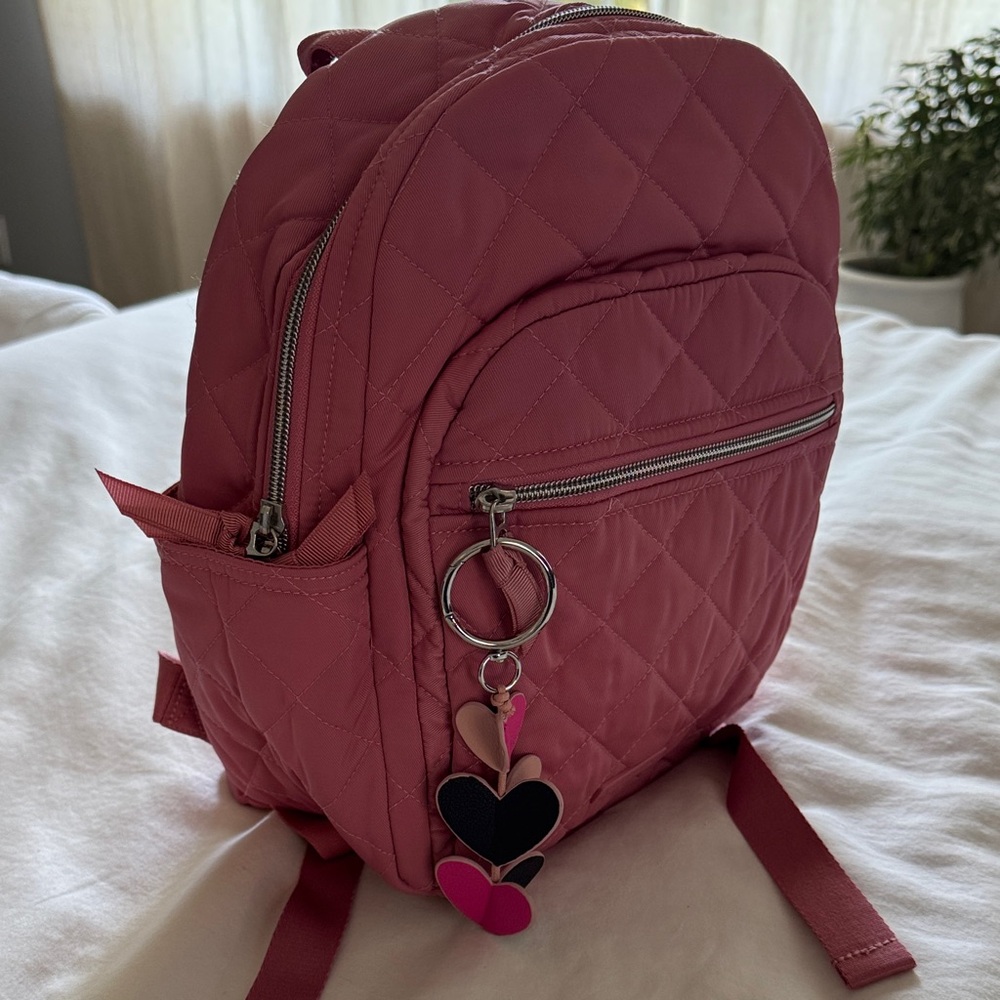 Vera Bradley Quilted Kids Backpack in Pink - Picture 3 of 3